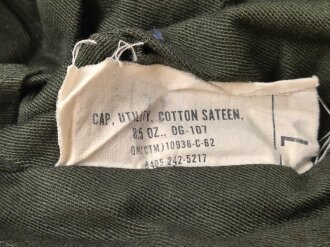 U.S. Army nach 1945, Feldmütze, Cap HBT, Kopfgrösse gemessen 56, datiert 1962