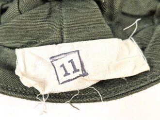 U.S. Army nach 1945, Feldmütze, Cap HBT, Kopfgrösse gemessen 56, datiert 1962