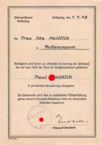 Nachlass eines Angehörigen Gebirgsjäger Regiment 138, Norwegen, Rußland