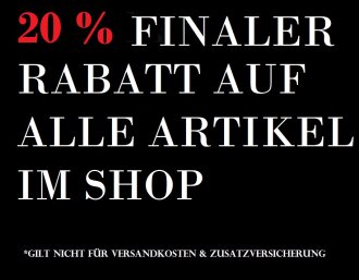Neue Artikel 15.02.26 - 20% Rabatt auf alle Artikel im Shop