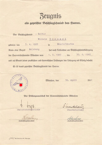 Nachlass eines Angehörigen Gebirgs Artillerie Regiment 111