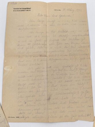 Nachlass eines Angehörigen Grenadier Regiment 587