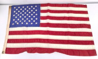 U.S. Flagge 50 Sterne, vermutlich 80iger Jahre. Maße 59 x 90cm