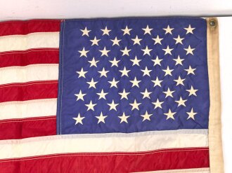 U.S. Flagge 50 Sterne, vermutlich 80iger Jahre. Maße 59 x 90cm