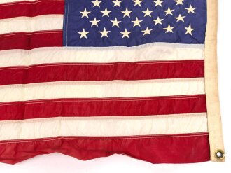 U.S. Flagge 50 Sterne, vermutlich 80iger Jahre. Maße 59 x 90cm