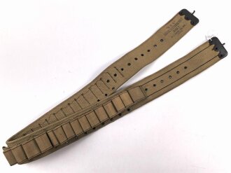 U.S. Navy, Bandolier für Signalpistole " Signal cartridge belt Mark 1" datiert 1943. Unvollständig, guter Zustand