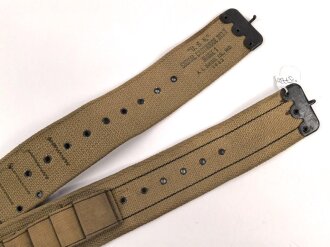 U.S. Navy, Bandolier für Signalpistole " Signal cartridge belt Mark 1" datiert 1943. Unvollständig, guter Zustand