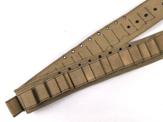 U.S. Navy, Bandolier für Signalpistole " Signal cartridge belt Mark 1" datiert 1943. Unvollständig, guter Zustand