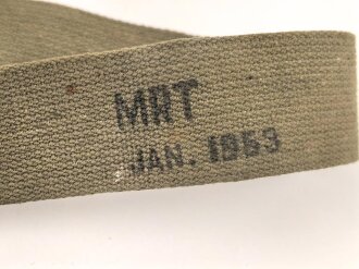 U.S. 1953 dated rifle sling, incomplete