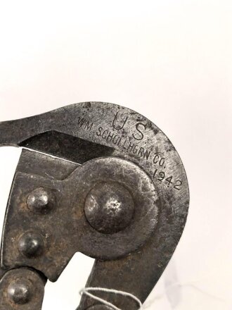 U.S. Army, Drahtschere datiert 1942. Gebraucht, ungereinigt