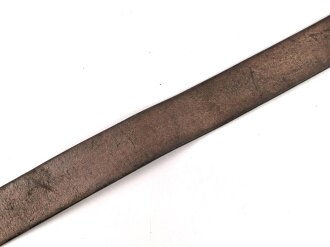 Koppelriemen datiert 1939, auf 85cm gekürzt. Leichtmetallgegenhalt