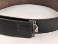 Koppelriemen datiert 1939, auf 85cm gekürzt. Leichtmetallgegenhalt