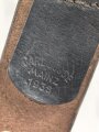 Koppelriemen datiert 1939, auf 85cm gekürzt. Leichtmetallgegenhalt