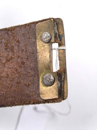 Koppelriemen für Parteiverbände mit RZM Stempel. Defekt, Gedsamtlänge 79cm