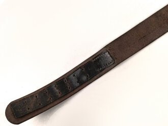 Koppelriemen für Parteiverbände mit RZM Stempel. Defekt, Gedsamtlänge 79cm