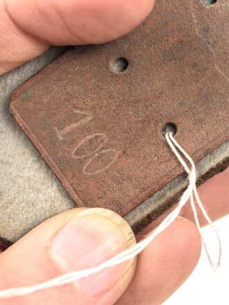 Lackleder Koppelriemen Wehrmacht. Weich, ungereinigt, Gesamtlänge 110cm