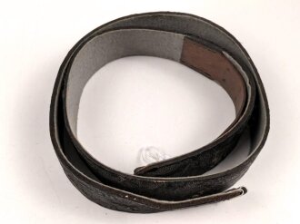 Lackleder Koppelriemen Wehrmacht. Weich, ungereinigt, Gesamtlänge 110cm