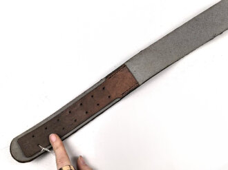 Lackleder Koppelriemen Wehrmacht. Weich, ungereinigt, Gesamtlänge 110cm
