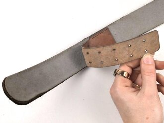 Lackleder Koppelriemen Wehrmacht. Weich, ungereinigt, Gesamtlänge 110cm