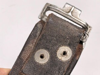 Koppelriemen Wehrmacht, höchstwahrscheinlich nach dem Krieg gekürzt, guter Ersatzteilträger, Gesamtlänge 78cm