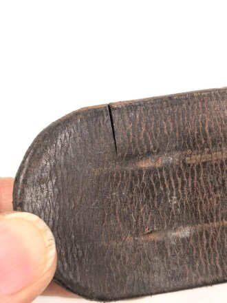 Koppelriemen Wehrmacht, höchstwahrscheinlich nach dem Krieg gekürzt, guter Ersatzteilträger, Gesamtlänge 78cm