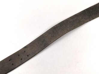 Koppelriemen Wehrmacht . Ungereinigt, auf 88cm gekürzt