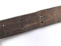 Koppelriemen Wehrmacht . Ungereinigt, auf 90cm gekürzt
