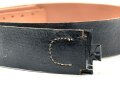 Koppelriemen für Mannschaften der Wehrmacht. neuzeitliche Fertigung aus ordentlichem Leder, der Haken macht keinen sonderlich stabilen Eindruck. Gesamtlänge 114cm
