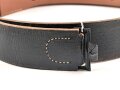 Koppelriemen für Mannschaften der Wehrmacht. neuzeitliche Fertigung aus ordentlichem Leder, der Haken macht keinen sonderlich stabilen Eindruck. Gesamtlänge 125cm