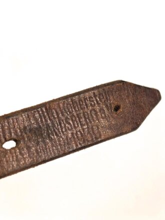 Mantelriemen Wehrmacht , dunkelbraun mit Leichtmetallbeschlag, datiert 1939