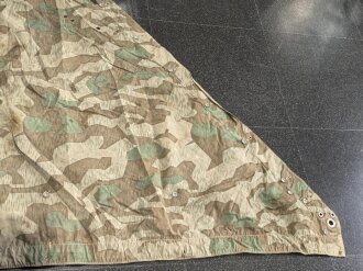 Zeltbahn 31 Wehrmacht. getragenes Stück, datiert 1940