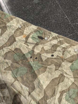 Zeltbahn 31 Wehrmacht. getragenes Stück, datiert 1940