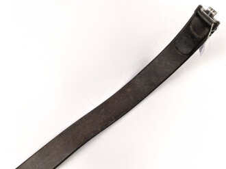 Koppelriemen für Mannschaften der Wehrmacht. Aluminiumgegenhalt, Gesamtlänge 98cm