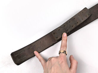 Koppelriemen für Mannschaften der Wehrmacht. Aluminiumgegenhalt, Gesamtlänge 98cm