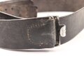 Koppelriemen für Mannschaften der Wehrmacht. Aluminiumgegenhalt, Gesamtlänge 98cm