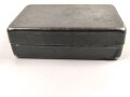 Zünderdose Wehrmacht. Originallack, datiert 1940. Maße 7 x 10,5 x3cm