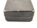 Zünderdose Wehrmacht. Originallack, datiert 1940. Maße 7 x 10,5 x3cm