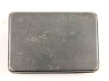 Zünderdose Wehrmacht. Originallack, datiert 1940. Maße 7 x 10,5 x3cm