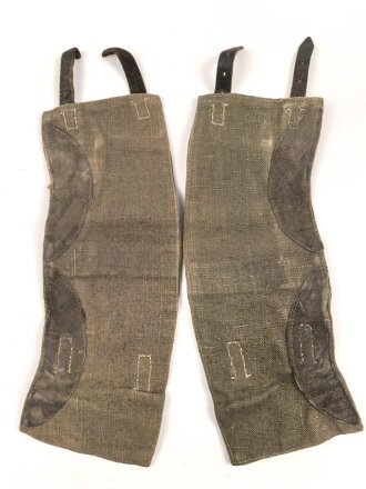 Paar Gamaschen für Angehörige des Heeres. Getragenes Paar, ungereinigt