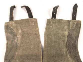 Paar Gamaschen für Angehörige des Heeres. Getragenes Paar, ungereinigt