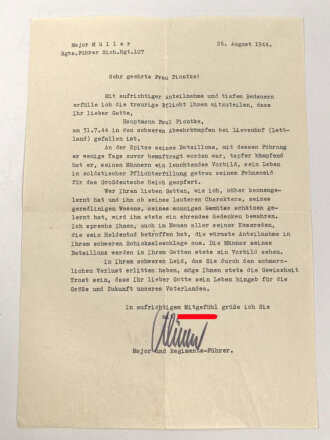 Nachlass eines tapferen Teilnehmers an beiden Weltkriegen, Träger von 13 Auszeichnungen, unter anderem des türkischen Halbmondes Im Alter von 50 Jahren in  Lettland Gefallen 1944.