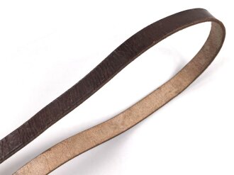 Querriemen / Sturmriemen für die Uniform der Reichsbahn ? Braunes Leder, Gesamtlänge 99cm