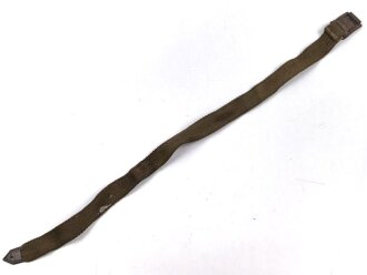 Mantelriemen in Webausführung Wehrmacht. Spätes, stark gebrauchtes Stück, länge ohne Schnalle 49cm