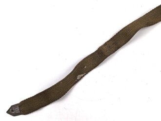 Mantelriemen in Webausführung Wehrmacht. Spätes, stark gebrauchtes Stück, länge ohne Schnalle 49cm