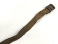 Mantelriemen in Webausführung Wehrmacht. Spätes, stark gebrauchtes Stück, länge ohne Schnalle 49cm