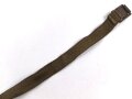 Mantelriemen in Webausführung Wehrmacht. Spätes, stark gebrauchtes Stück, länge ohne Schnalle 49cm