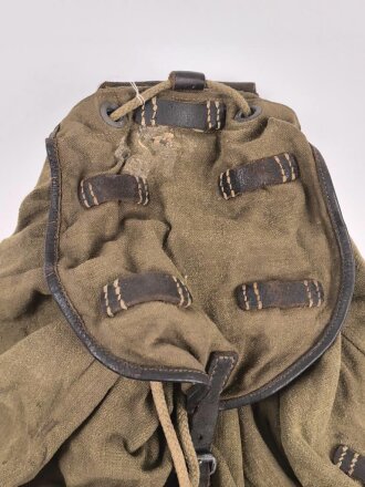 Rucksack Wehrmacht, datiert 1943. Getragenes Stück