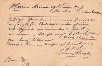 Deutsche Post Constantinopel, Postkarte von Sanct Ludwig...