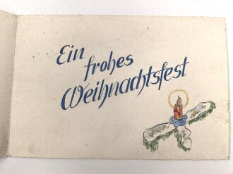 Drei handgemalte Karten eines Kriegsgefangenen