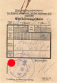 " Hilbetten ist frei 6.12.1938" Sonderstempel auf Einlieferungsschein